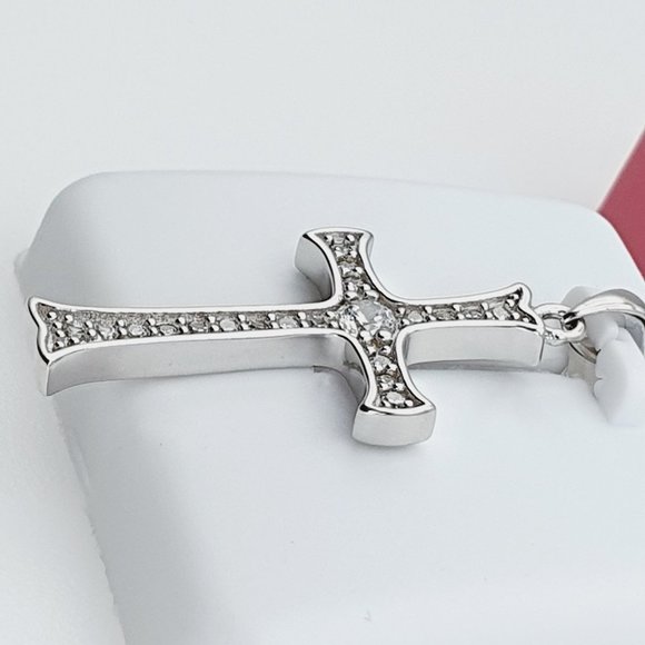 "925 Sterling Silver Cubic Zirconia Pendant,U19254425 - Picture 3 of 11